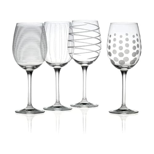 Mikasa Cheers White Wine Glasses Set of 4, 16-Ounce Elegant Glassware, Durable and Dishwasher Safe, Perfect for Everyday or Entertaining