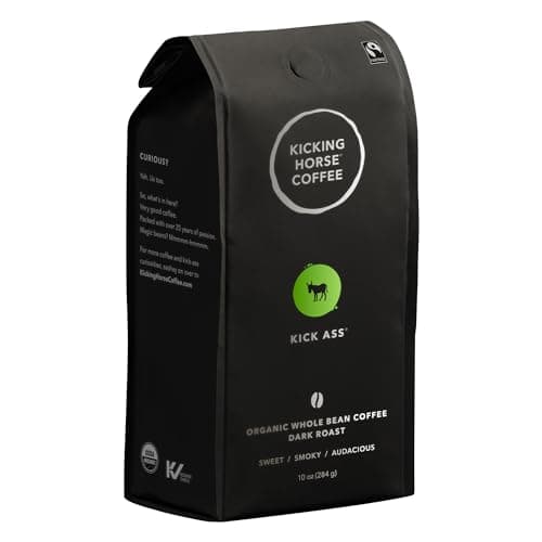 Kicking Horse Coffee, Kick Ass, Dark Roast, Whole Bean, 10 Oz