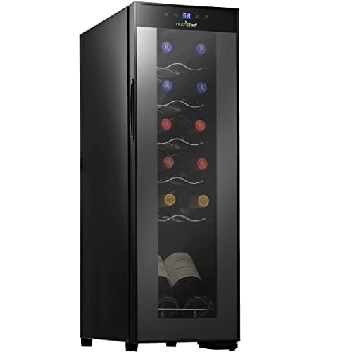 Nutrichef 12 Bottle Stainless Steel Slim Wine Fridge (Runner Up)
