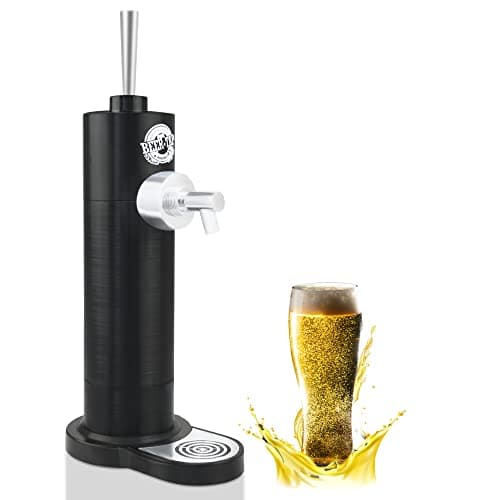Richard Bergendi Home Draught Beer Pump, Beer kegerator, Beer Tap, Draft Beer Dispenser, Portable Mini Keg For All Can Beers, Ale, Birthday Gift for Men, Husband, Dad, Son, Beer Gifts For Men Black