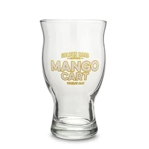 Inbev Golden Road Brewery Mango Cart Signature Shaped Glass