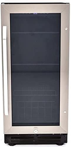 Avanti Beverage Cooler with Glass Door 72 Can Mini Refrigerator