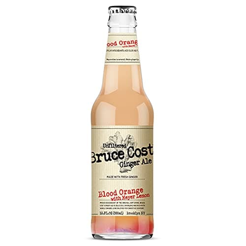 Bruce Cost Ginger Ale - Blood Orange with Meyer Lemon - 12 Fl Oz (Pack of 6 Glass Bottles)