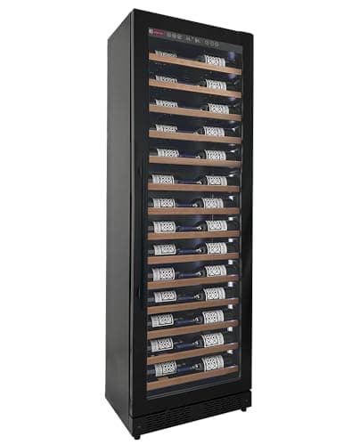Allavino 67 Bottle 71" Tall Single Zone Right Hinge Black Shallow Wine Refrigerator VSW6771S-1BR-WD